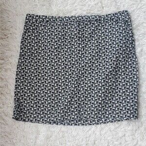Ann Taylor Loft Petite Busy Geometric Mini Skirt